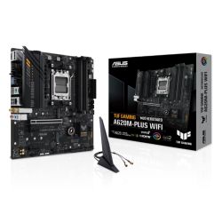 Asus TUF GAMING A620M-PLUS WIFI, AMD A620, AM5, Micro ATX, 4 DDR5, HDMI, 2 DP, Wi-Fi 6, 2.5G LAN, PCIe4, 2x M.2