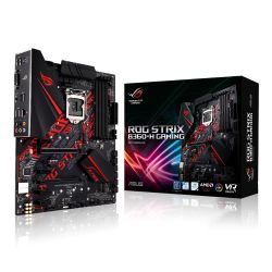 Asus ROG STRIX B360-H GAMING, Intel B360, 1151, ATX, DDR4, DVI, HDMI, XFire, RGB Lighting, M.2 Motherboards