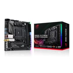Asus ROG STRIX B450-I GAMING, AMD B450, AM4, Mini ITX, 2 DDR4, HDMI, Wi-Fi, RGB Lighting, M.2 Motherboards