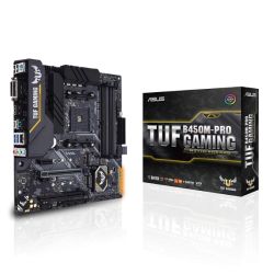 Asus TUF B450M-PRO GAMING, AMD B450, AM4, Micro ATX, 4 DDR4, XFire, DVI, HDMI, RGB Lighting, M.2 Motherboards