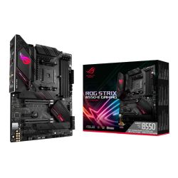 Asus ROG STRIX B550-E GAMING, AMD B550, AM4, ATX, 4 DDR4, HDMI, DP, SLI/XFire, AX Wi-Fi, 2.5GB LAN, PCIe4, RGB Lighting, M.2 Motherboards