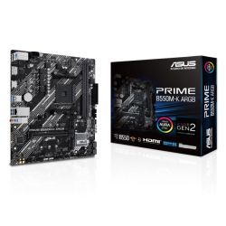 Asus PRIME B550M-K ARGB, AMD B550, AM4, Micro ATX, 2 DDR4, HDMI, DP, PCIe4, 2x M.2