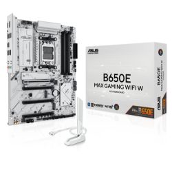 Asus B650E MAX GAMING WIFI W, AMD B650, AM5, ATX, 4 DDR5, HDMI, DP, Wi-Fi 6E, 2.5G LAN, PCIe5, 3x M.2, White