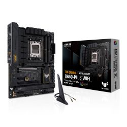 Asus TUF GAMING B650-PLUS WIFI, AMD B650, AM5, ATX, 4 DDR5, HDMI, DP, Wi-Fi 6, 2.5G LAN, PCIe5, 3x M.2