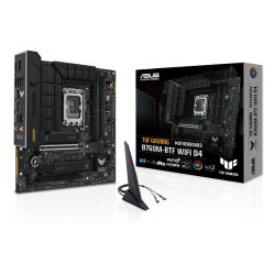 Asus TUF GAMING B760M-BTF WIFI D4, Intel B760, 1700, Micro ATX, 4 DDR4, HDMI, DP, Wi-Fi 6, 2.5G LAN, PCIe5, 3x M.2 *Requires a BTF Compatible Chassis*