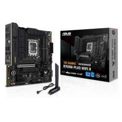 Asus TUF GAMING B760M-PLUS WIFI II, Intel B760, 1700, Micro ATX, 4 DDR5, HDMI, DP, Wi-Fi 6E, 2.5G LAN, PCIe5, 3x M.2