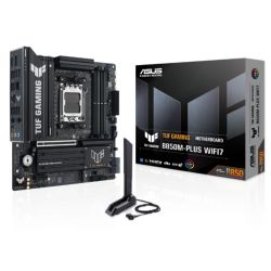 Asus TUF GAMING B850M-PLUS WIFI7, AMD B850, AM5, Micro ATX, 4 DDR5, HDMI, DP, Wi-Fi 7, 2.5G LAN, 3x M.2
