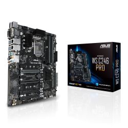 Asus WS C246 PRO Workstation, Intel C246, 1151, ATX, VGA, DVI, HDMI, DP, Dual LAN, USB 3.1 Gen2, M.2 Motherboards