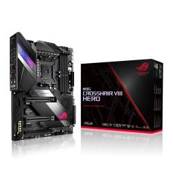 Asus ROG CROSSHAIR VIII HERO, AMD X570, AM4, ATX, 4 DDR4, SLI/XFire, 2.5GB LAN, PCIe4, RGB Lighting, M.2 Motherboards