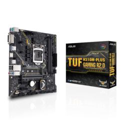 Asus TUF H310M-PLUS GAMING R2.0, Intel H310, 1151, Micro ATX, 2 DDR4, DVI, HDMI, RGB Lighting, M.2 Motherboards
