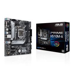 Asus PRIME H510M-A, Intel H510, 1200, Micro ATX, 2 DDR4, VGA, HDMI, DP, M.2
