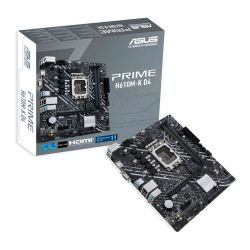 Asus PRIME H610M-K D4, Intel H610, 1700, Micro ATX, 2 DDR4, VGA, HDMI, PCIe4, 1x M.2