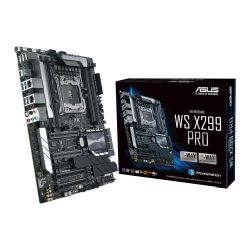 Asus WS X299 PRO, Workstation, Intel X299, 2066, ATX, DDR4, U.2, Dual LAN, SLI/XFire, M.2 Motherboards