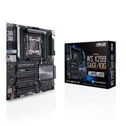 Asus WS X299 SAGE/10G, Workstation, Intel X299, 2066, CEB, DDR4, 7 x PCIe, U.2, Dual 10G LAN, M.2 Motherboards