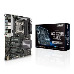 Asus X299-WS SAGE, Workstation, Intel X299, 2066, CEB, DDR4, 7 x PCIe, Dual U.2, Dual LAN, M.2