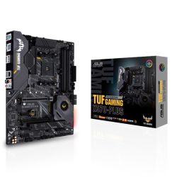 Asus TUF GAMING X570-PLUS, AMD X570, AM4, ATX, 4 DDR4, HDMI, DP, XFire, PCIe4, RGB Lighting, M.2 Motherboards