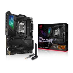 Asus ROG STRIX X670E-F GAMING WIFI, AMD X670, AM5, ATX, 4 DDR5, HDMI, DP, Wi-Fi 6E, 2.5G LAN, PCIe5, RGB, 4x M.2