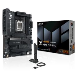 Asus TUF GAMING X870E-PLUS WIFI7, AMD X870, AM5, ATX, 4 DDR5, HDMI, 2 USB4, Wi-Fi 7, 2.5G LAN, PD 30W, 4x M.2