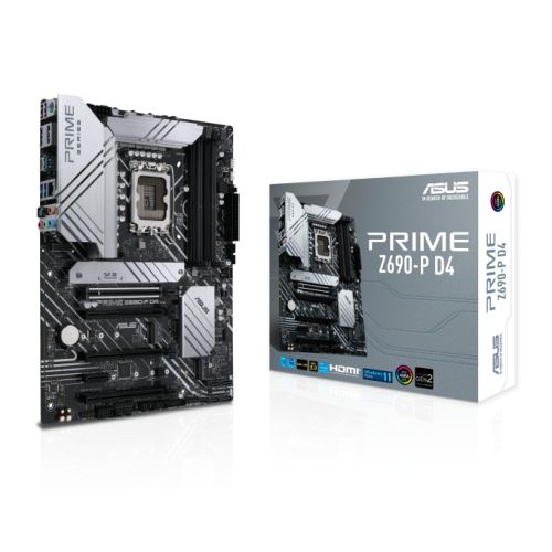 Asus PRIME Z690-P D4, Intel Z690, 1700, ATX, 4 DDR4, HDMI, DP, 2.5G LAN, PCIe5, RGB, 3x M.2