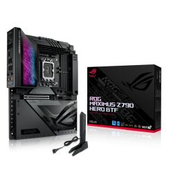 Asus ROG MAXIMUS Z790 HERO BTF, Intel Z790, 1700, ATX, 4 DDR5, HDMI, 2 Thunderbolt, Wi-Fi 7, 2.5G LAN, PCIe5, RGB, 5x M.2, Advanced BTF *Requires a BTF Compatible Chassis*