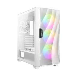 Antec DF700 FLUX RGB Gaming Case w Glass Window, ATX, No PSU, 5 x Fans 3 Front ARGB, Advanced Ventilation, White