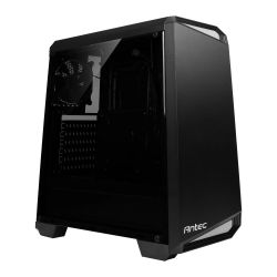 Antec NX100 ATX Gaming Case w Window, 12cm Rear Fan, BlackGrey Highlights