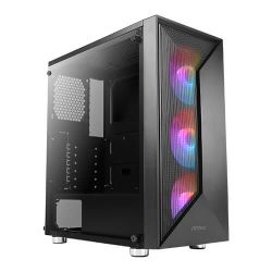 Antec NX320 ARGB Gaming Case w Glass Window, ATX, 3 ARGB Fans, LED Control Button, 360mm Radiator Support