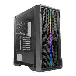 Antec NX420 Gaming Case w Glass Window, ATX, 1 Fan, LED Control Button, ARGB Front Panel