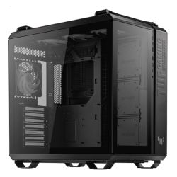 Asus TUF Gaming GT502 Plus Case w Front & Side Glass Windows, ATX, Dual Chamber, Modular Design, 4x ARGB Fans & Lighting Hub, USB-C, Carry Handles, Black