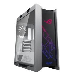 Asus ROG Strix Helios RGB White Gaming Case w Tempered Glass Windows, E-ATX, GPU Braces, USB-C, FanRGB Controls, Carry Handles