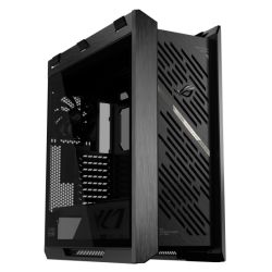 Asus ROG Strix Helios II Gaming Case w Glass Windows, E-ATX, 4x Fans, GPU Braces, USB-C 20Gbps, FanRGB Control Buttons, Carry Handles, Black
