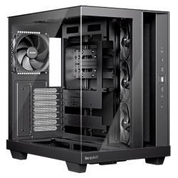 Be Quiet! Light Base 500 Gaming Case w Glass Front & Side, ATX, 4x Pure Wings 3 Fans, USB-C 10Gbps, Asus BTF Compatible, Black