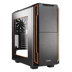 Be Quiet! Silent Base 600 Gaming Case w Window, ATX, No PSU, Tool-less, 2 x Pure Wings 2 Fans, Orange Trim