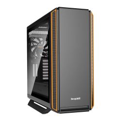 Be Quiet! Silent Base 801 Gaming Case with Window, E-ATX, No PSU, 3 x Pure Wings 2 Fans, PSU Shroud, Orange Trim Cases