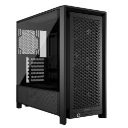 Corsair FRAME 4000D RS Modular Gaming Case w Glass Side, E-ATX, 3x PWM Fans, InfiniRail Fan Mounting, USB-C, Asus BTF Compatible, Black