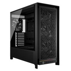 Corsair FRAME 5000D RS Modular Gaming Case w Glass Side, E-ATX, 4x PWM Fans, InfiniRail Fan Mounting, USB-C, ARGB Strip, Asus BTF Compatible, Black
