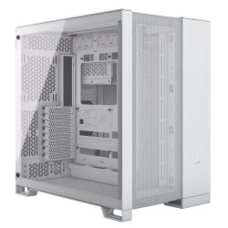 Corsair 6500D Airflow Dual Chamber Gaming Case w Glass Window, ATX, Fully Mesh Panelling, USB-C, Asus BTF Compatible, White