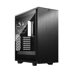 Fractal Design Define 7 Compact Light TG Gaming Case w Light Tint Glass Window, ATX, 2 Fans, Sound Dampening, Ventilated PSU Shroud, USB-C