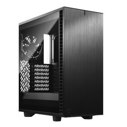 Fractal Design Define 7 Compact Light TG Gaming Case w Light Tint Glass Window, ATX, 2 Fans, Sound Dampening, Ventilated PSU Shroud, USB-C