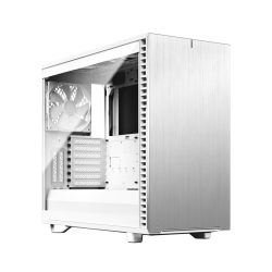 Fractal Design Define 7 White TG Gaming Case w Clear Glass Window, E-ATX, Multibracket, 3 Fans, Fan Hub, Silence-optimized, USB-C