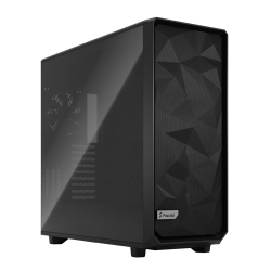 Fractal Design Meshify 2 XL Black TG Gaming Case w Light Tint Glass Window, E-ATX, Angular Mesh Front, 3 Fans, Fan Hub, Detach. Front Filter, USB-C