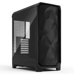 Fractal Design Meshify 3 Black TG Light Gaming Case w Light Tint Window, E-ATX, Mesh Front, 3x Momentum 14 Fans, USB-C 20Gbps