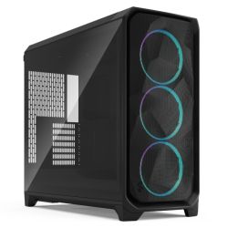 Fractal Design Meshify 3 XL Black RGB TG Light w Light Tint Window, E-ATX, Mesh Front, 3x RGB Fans, USB-C 20Gbps