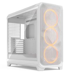 Fractal Design Meshify 3 XL White RGB TG Clear w Clear Window, E-ATX, Mesh Front, 3x RGB Fans, USB-C 20Gbps