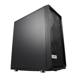 Fractal Design Meshify C Black Solid Gaming Case, ATX, Angular Mesh Front, High-airflow, 2 x 12cm Fans