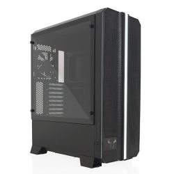 Riotoro CR1288TG PRISM RGB Gaming Case with Tempered Glass Window, E-ATX, No PSU, LED Strips, RGB Customisation Cases