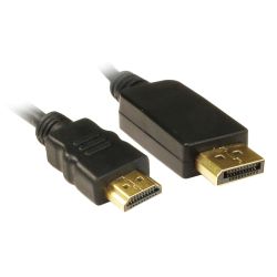 Jedel_DisplayPort_Male_to_HDMI_Male_Converter_Cable_1.8_Metres_Black