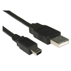 Spire USB 2.0 A to Mini B Cable, Male to Male, 1.8 Metres