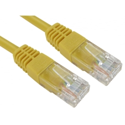 Spire Moulded CAT5e Patch Cable, Full Copper, 0.5 Metre, Yellow