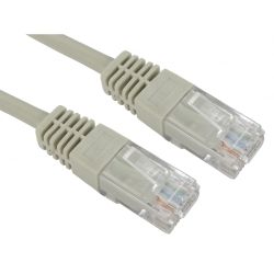 Spire Moulded CAT5e Patch Cable, Full Copper, 10 Metres, Grey
